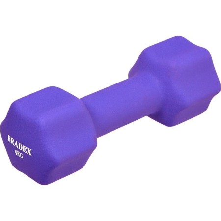 Neoprene dumbbells Bradex SF 0544, purple, 4 kg