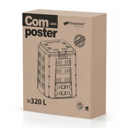 Composter ProsperPlast, 320 L, polypropylene, gray-2