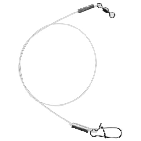 Florocarbon leash, diameter 0.55 mm, test 14.9 kg, 25 cm, 3 pcs.