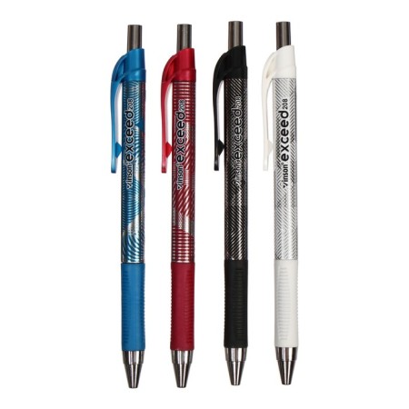 Ballic handle, automatic Vinson 0.7 mm, oily blue rod, mixing body with rubber holder, barcode