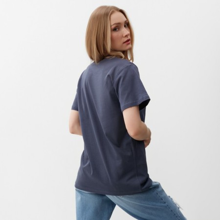Female T-shirt, dark gray color, size 52-1
