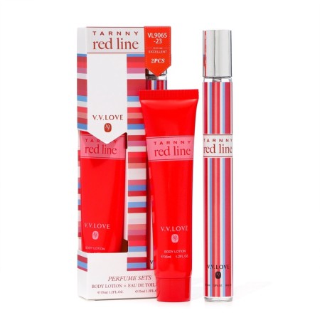 Perfume set female Tarnny Red Line: toilet water, 35ml + body lotion, 35ml