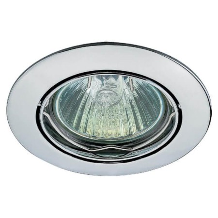 Built -in lamp Novotech, 50 W, GX5.3, 12 V, 75x75 mm, d = 75 mm, color chromium