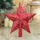 Tip "star" curls, 22x23 cm, white-red