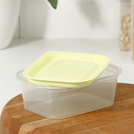 A container for products with a steam outlet, 500 ml, 16 × 11 × 5 cm, rectangular, color mix-11