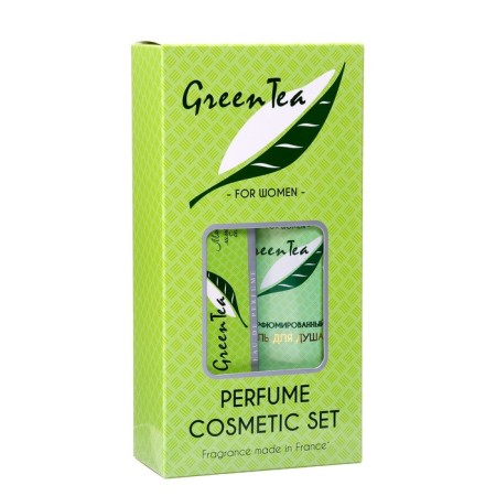 Gift set women Green Tea: shower gel, 250 ml + perfumery water, 33 ml-4