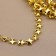 Beads on the threads "Stars", 10 mm, 2 m, gold color