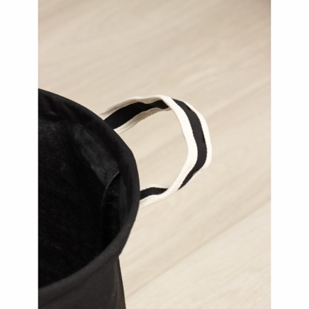 Belly basket Laundry Round Dolyana, 35 × 45 cm, black color-4