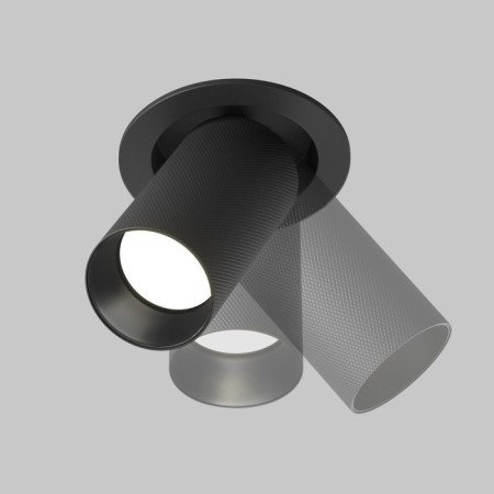 The built-in lamp Technical C081CL-01-GU10-B, 1x10W, 5.4x5.4x14.1 cm, GU10, black color black-5