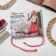 Bracelet-reinforcing "Red thread" YOUR DAILY LIFE Busin Shambhala, white color with silver, 7 cm