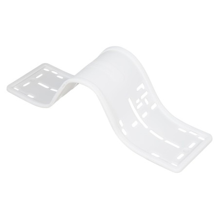 Frame under the license plate, silicone, 1 pc., White Adfc031-2