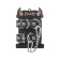 Pecado BDSM bracelets, from one strap with eyelets, genuine leather, black