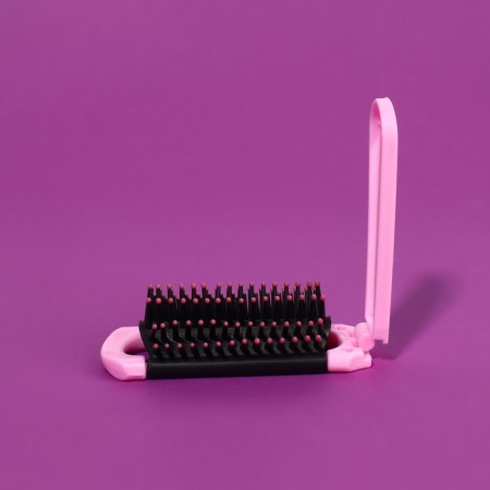 The comb is massage, folding, with a mirror, 4 × 10/20 cm, color mix-9
