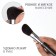 Premium makeup brush, 18 cm, black color