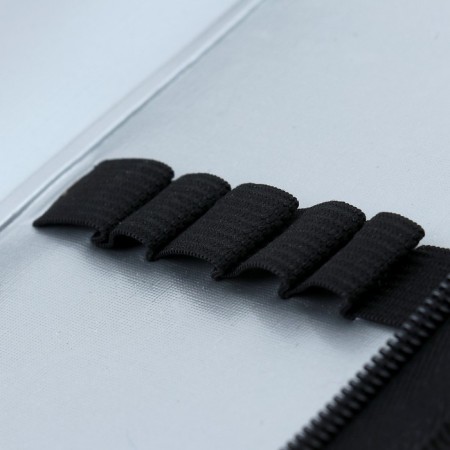 Penal for brushes, 390 x 120 mm, 5k390 "inspiration", leatherette, anaconda print, brown-3