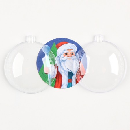 Christmas ball - do -it -yourself fresco for the New Year "Santa Claus", a set for creativity-3