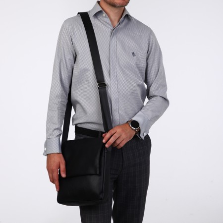 Male bag, "saxi", black color-8