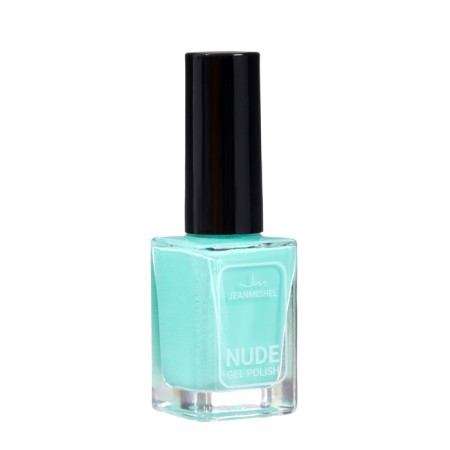 Nail polish with Nude Collection gel effect, tone 391, pale turquoise, 12 ml-1