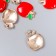 Decor for creativity metal, enamel "Apple" red 1.5x1.2 cm