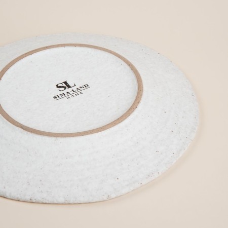 A set of ceramic sl home "Arena Blanca", d = 20 cm, white color-2