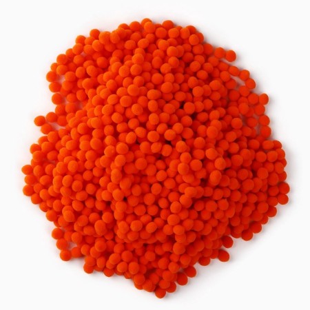 Pompons for creativity and decor "Orange", 55 grams-1