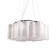 Suspended chandelier ST LUCE. SL117.503.06. ONDE. 6x60 watts, E27, 52x52x22 cm, silver color