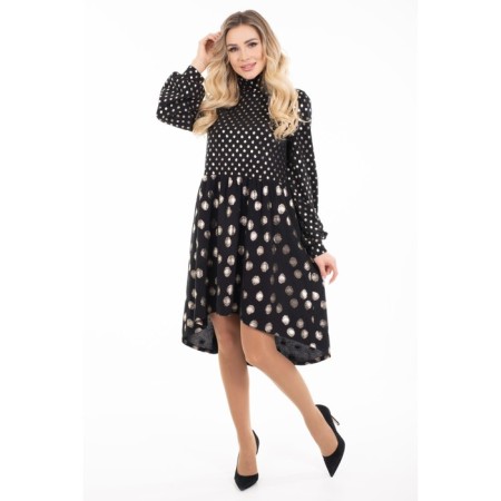 Women's dress, size 42, black color-6