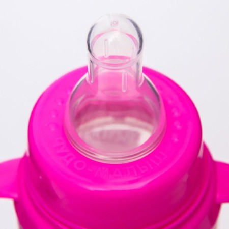 Baby feeding bottle, classic throat, 0 months, 250 ml., Cylinder, with handles-13