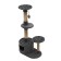 Complex for cats with a claw, round, 3-level, 65 x 36 x 107cm, smoky