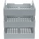 A set of horizontal paper trays, Strong 3 pieces, on metal rods, gray