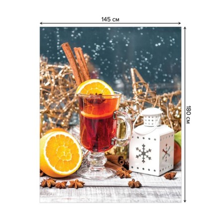 The tablecloth “warm up”, rectangular, Saten, size 145x180 cm-1
