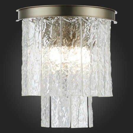 Sconces st. SL1230.101.02. Stabia. 2x60 watts, E14, 28x28 cm, Nickel color-2