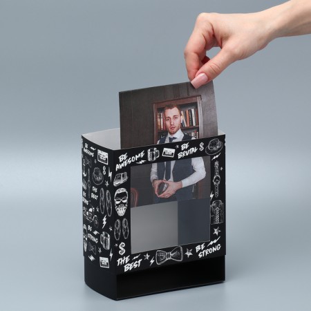 Gift-bending box folding, packaging, “male”, 14 x 14 x 8 cm-1