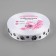 Satin ribbon "paws", 15 mm, 24 ± 1 m, white color No. 001