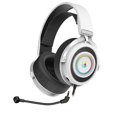 Headphones with A4Tech Bloody G535 Microphone White/Black 2M Monitoring USB TECOMENT (G535 (BLA 106857