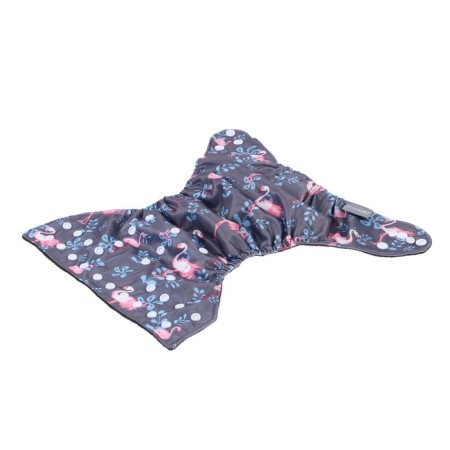 Panties-scammer, reusable, carbon-bamboo fabric, “flamingo”, from 0-36 months.-6