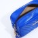 Bag Cross-Bodi with a zipper, blue color