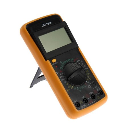 Tundra multimeter DT-9208A, ACV/DCV, ACA/DCA, 200-200Mω, 20NF-200MF, 40-400 ° C, 200 KHZ-9