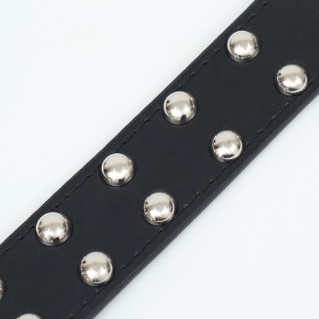 The collar of the clinker in 2 rows, 65 x 3.4 cm, Osh 50-60 cm, black-5