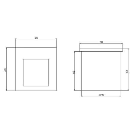 Outdoor O038-L3b, 3W, 6.5x6.8x6.2 cm, LED, 100LM, 3000K, black color, black-1