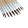 Set of protein brushes, calligrata, round, 10 pieces (No. 1,2,3,4,5,6,7,8,9,10) with handles, in blister