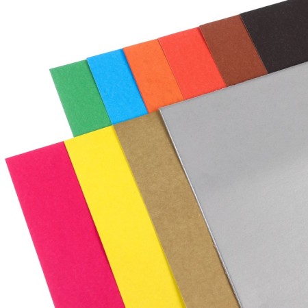 Cardboard color, A4, 10 sheets, 10 colors, non -unilateral, in a folder, 220 g/m², cold heart-2