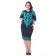 Female dress, size 52, blue, turquoise color