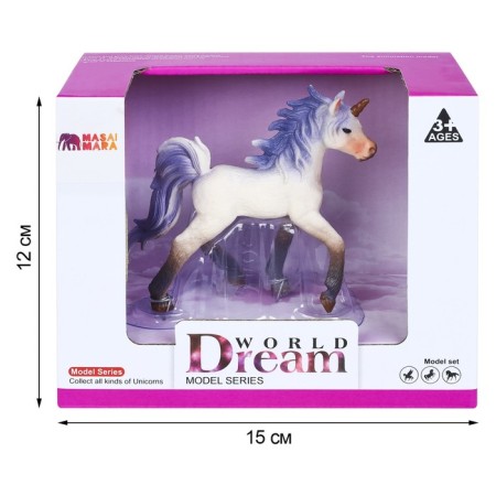 Figure "White Foal-Snoice with a blue mane"-4