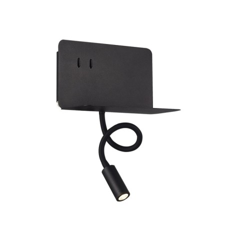 Wall lamp ST LUCE. SL1576.401.02. 2x3 watts, LED, 4000K, 470 LM, 20x15 cm, black color