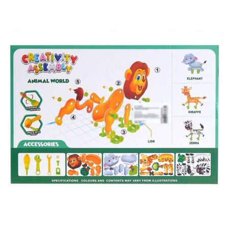 Safari Safari Safari Piece Mosaic, 4 cards, 3 tools-8