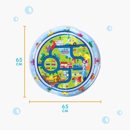 Aquacrice inflatable developing water rug "Transport", 65x65 cm.-1