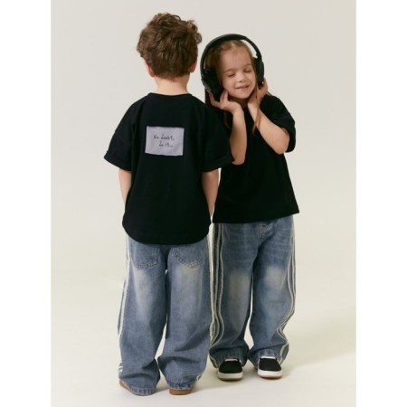 T -shirt Children's Amarobaby Stripe, height 128 cm, black color-9