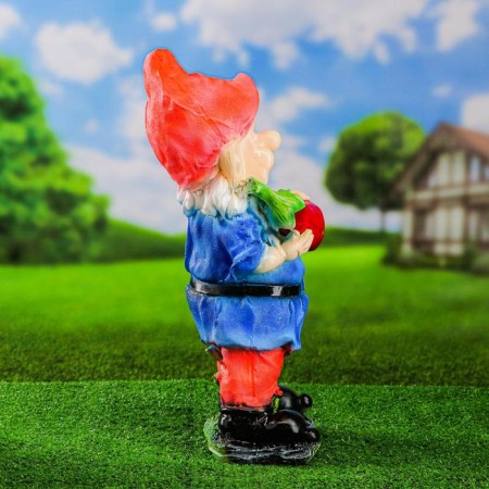 Garden Figure "Gnome with eggplant" 20x20x45 cm-3