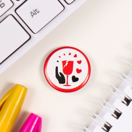 Icons sunset set 3 pcs d = 25 mm "Caution" 7x7 cm-3